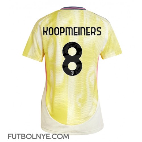 Camiseta Juventus Teun Koopmeiners #8 Visitante Equipación para mujer 2024-25 manga corta